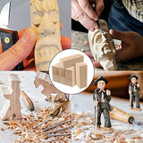 RHBLME 8PCS Basswood Carving Blocks, 6.0in x 1.5in x 1.5in Unfinished Wood Blocks for Carving, Wooden Carving Blocks Cubes Soft Solid Kit, Great for RHBLME