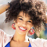 Hicarer 197 Pieces Wooden Dangle Earring Making Kit, Including 48 Pieces Wooden DIY Pendants 100 Pieces Jump Rings and 49 Pieces Earring Hooks for Hicarer