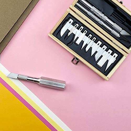 Excel Blades 44283 Craftsman Hobby Knife Set, Precision Cutting Tool Set, Craft Knife Set Includes Assortment of Light Duty to Heavy Duty Handles and Excel Blades