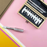 Excel Blades 44283 Craftsman Hobby Knife Set, Precision Cutting Tool Set, Craft Knife Set Includes Assortment of Light Duty to Heavy Duty Handles and Excel Blades