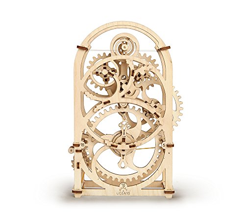 UGEARS Timer 20 min - Wooden Models to Build for Adults - 3D Mechanical Model Unique Puzzles - Brain Teaser and Model Building Sets for Adults UGEARS