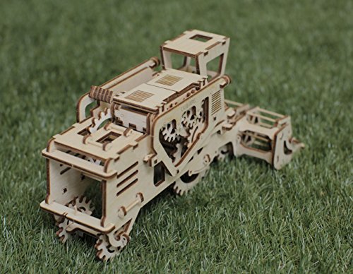 Combine Mechanical Construction Kit by Ugears: Self Propelled Modular Mechanical Model, 3D Wooden Puzzle for Self Assembly Without Glue, Brainteaser