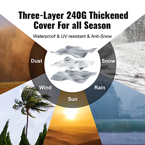 VEVOR Portable Shed Storage Shelter Outdoor, 10x10x8.5 ft Heavy Duty Instant Storage Tent Tarp Sheds with Roll-up Zipper Door and Ventilated Windows VEVOR