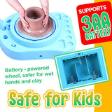 Insnug Mini Kids Pottery Wheel: Complete Painting Kit for Beginners with Modeling Clay and Sculpting Tools, Arts & Crafts Small Banding Wheel for Insnug