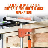 VEVOR Bar Clamps for Woodworking, 2-Pack 50" Parallel Clamp Set, F Clamp with 1100 lbs Load Limit, Even Pressure, High-strength Plastic and Carbon VEVOR
