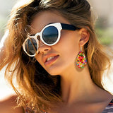 Hicarer 168 Pieces DIY Earrings Making Kit Includes Transparent Teardrop Pendants Clear Acrylic Earring Blanks Hooks and Open Jump Rings for Earrings Hicarer