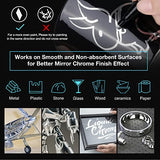 KERIFI 3pcs Silver Liquid Mirror Chrome Markers Permanent Art Liquid Chrome Marker Set, Reflective Gloss Metallic Mirror Markers, Repair Paint Pen KERIFI