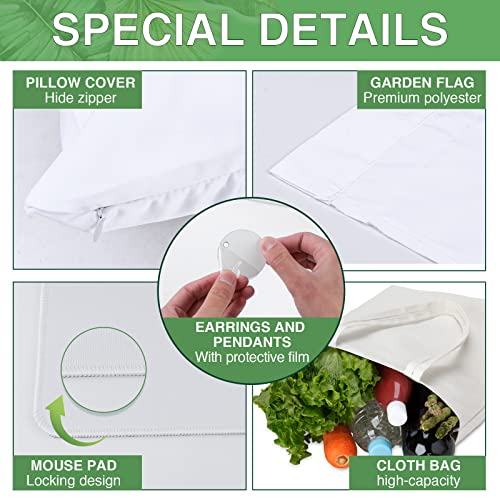 NEOACT 132Pcs Sublimation Blanks Set for Adults - DIY Craft Kit NEOACT