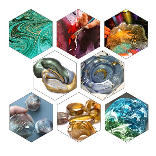 15 Bottles Slime Pigment, Mica Powder for Soap Making, Resin Color Pigment, Mica Powder for Candle Making, Epoxy Resin, Lip Gloss, Natural Powder SEISSO