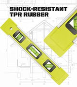 DIFFLIFE Level & Tool Magnetic Aluminum Reinforced Torpedo Level, 9", Green (1PCS) DIFFLIFE