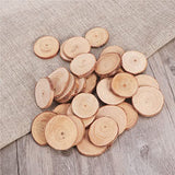 PartyKindom Natural Wood Slices for Centerpieces, 30 Pcs Round Wooden Discs Unfinished Wood Slices Wood Cookies Tree Slices Wooden Circles for Crafts PartyKindom