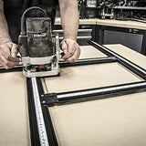 Trend Adjustable Routing Jig Frame & Guide System for Creating Square and Rectangular Recesses, Slots, and Face Panel Molds with a Router, VARIJIG TREND