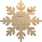 Wooden Snowflake 9" Shape, Unfinished Wood Christmas Winter Craft Cutout, DIY NEXTCraft
