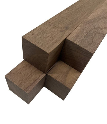 Exotic Wood Zone | Combo Pack of 5 Turning Wood of Black Walnut| 2 x 2 x 12 inches