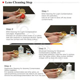 CNCOLETECH 20mm K9 Laser Mirror Coated Gold Reflective Lens for CO2 Laser Engraver 40W or 50W CNCOLETECH