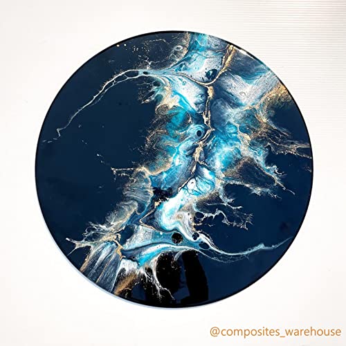 AOEDEO 14 inch Resin Table Mold Large Round Epoxy Table Mold for Charcuterie Board, Epoxy Table Mold for River Table, Charcuterie Board, Cutting AOEDEO