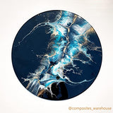 AOEDEO 14 inch Resin Table Mold Large Round Epoxy Table Mold for Charcuterie Board, Epoxy Table Mold for River Table, Charcuterie Board, Cutting AOEDEO