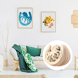 48pcs Wood Discs Slices Horseshoe Shape Unfinished Wooden Cutouts for Christmas Craft DIY Home Decoration EXCEART