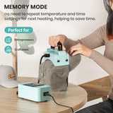 JESIMAIK Hat Press, Heat Press Machine for Caps with 3.15"×5.5" Curved Heating Element & Silicone Platen - No Crease, LCD Digital Temperature & Timer JESIMAIK