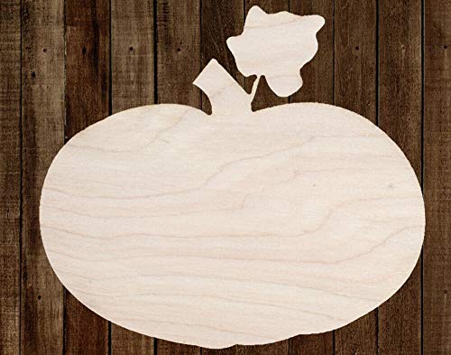 15" Pumpkin Fall Unfinished Wood Cutout Cut Out Shapes Painting Crafts - WoodArtSupply