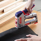 WORKPRO Heavy-Duty 4-in-1 Staple Gun Kit, Manual Brad Nailer with 3000 Staples and 1000 Brad Nails, for Upholstery, Material Repair, Decoration, WORKPRO