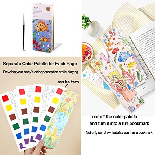 BAOXUE 4Pack Water Color Paint Sets for Kids, Pocket Watercolor Painting  Book, Paint With Water Books for Toddlers, Art Craft Set for Drawing with