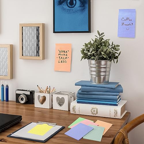 Mr. Pen- Lined Sticky Notes 4x6, 6 Pads, 45 Sheet/Pads, Morandi Colors, Sticky Notes with Lines, Sticky Note Pads, Sticky Pads, Sticky Notes Lined, Mr. Pen