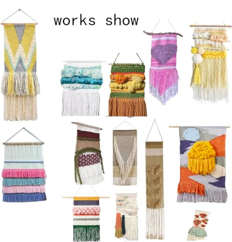 UYISMML DIY Wooden Weaving Loom Kit, Wooden Multi-Craft Weaving Loom Large Frame, DIY Suit Wooden Multifunctional Handcraft Weaving Looms, The Best UYISMML