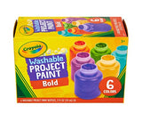 Crayola Washable Kids Paint, Assorted Bold Colors, Painting Supplies, 6 Count Crayola