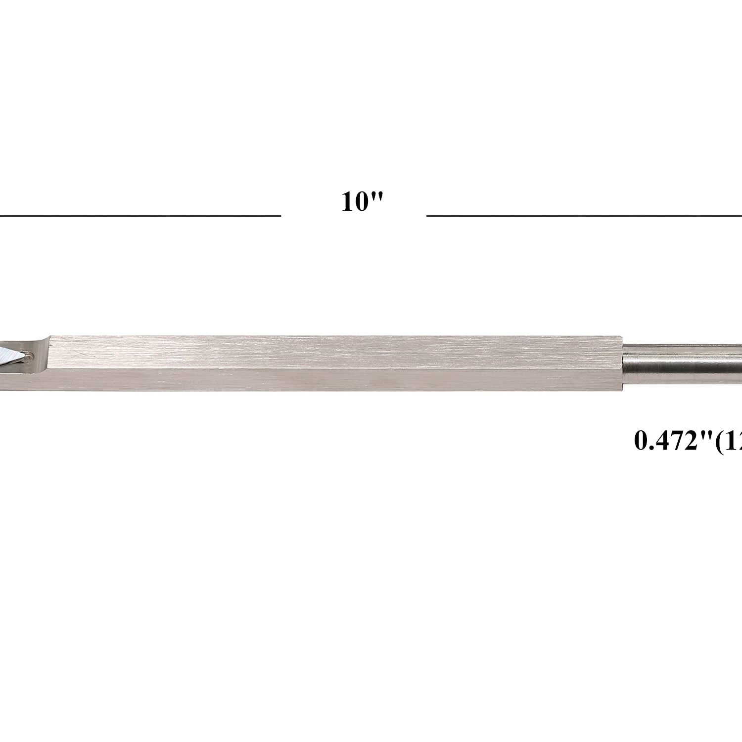 Woodturning Tools Carbide Tipped Lathe Chisel Radius Detailer Tool Bar 10 Inches Blades Gouge Skew Spear 35°R With Ci4 Diamond Carbide Insert for Asieg Tool