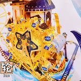 MU 3D Palace Metal Puzzles for Adults Starlit Amusement Park, DIY Model Kits Block Building Landscape Architecture Jigsaw, Birthday New Year Gift MU
