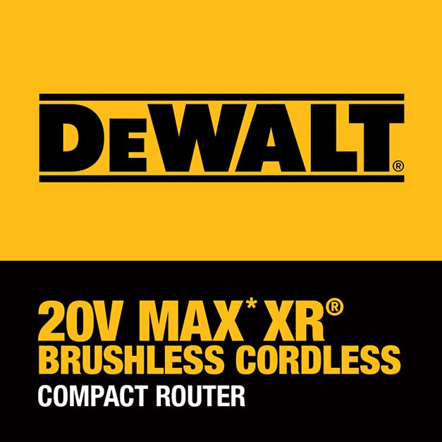 DEWALT 20V Max XR Cordless Router, Brushless, Tool Only (DCW600B) DEWALT