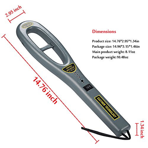 Hand Held Metal Detector,V-Resourcing Portable High Sensitivity Metal Detector for Security Inspection V·RESOURCING
