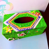 Tofficu 5pcs Unfinished Wooden Tissue Box Cover Rectangular Wood Tissue Holder Tissue Dispenser Blank Wood Napkin Box for Arts Crafts Home Decor Tofficu