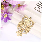 SEWACC 75 Pcs owl Wood Chips Wooden Craft Shapes Unfinished Wood Shapes DIY Handmade Wood Chips Wooden Animal Christmas Ornaments Torch Necklace for SEWACC