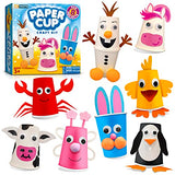 Arts and Crafts Kit for Kids Ages 3, 4, 5, 6 – Craft 8 Cute Animal Projects – Gift Crafts Set for Girls & Boys Ages 4-8 LC Crafts