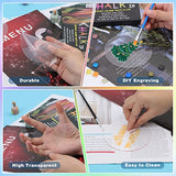 50PCS Clear Circle Acrylic, 4 Inch Acrylic Circle Blanks Round Sheet Disc for Milestone Markers, Name Cards, Cricut Cutting and Engraving, Painting Thrseely