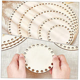 FONDOTIN 5pcs Woven Bag Base Blank Tote Bag Knitting Supplies DIY Kits DIY Bag Wooden Base Wood Basket Bottom Basket Weaving Base Bottom Shaper Pad FONDOTIN