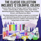 Bearly Art Alcohol Ink - The Colorful Collection - Blendable Rainbow Alcohol Inks Set - 0.5 fl oz (15 ml) Bottles - 12 Colorful Colors - Includes Bearly Art