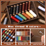 TLKKUE Leather Working Kit Leather Craft Tools with Custom Storage Bag Leather Craft Making Leather Tooling Kit for Beginners Leather Crafting Tools TLKKUE