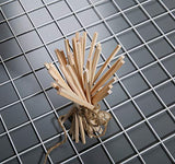 150 PCS 1/8 ×12 inch Basswood Sticks, Small Hardwood Unfinished Balsa Wood Squrae Strips for Crafts DIY Projects Qj-solar