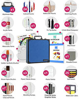 COLOUR BLOCK 151pc Mixed Media Art Set in Aluminum Case with Paints, Brushes, Sketchbooks - Ideal for Gifting - Portable & Diverse Painting Supplies COLOUR BLOCK