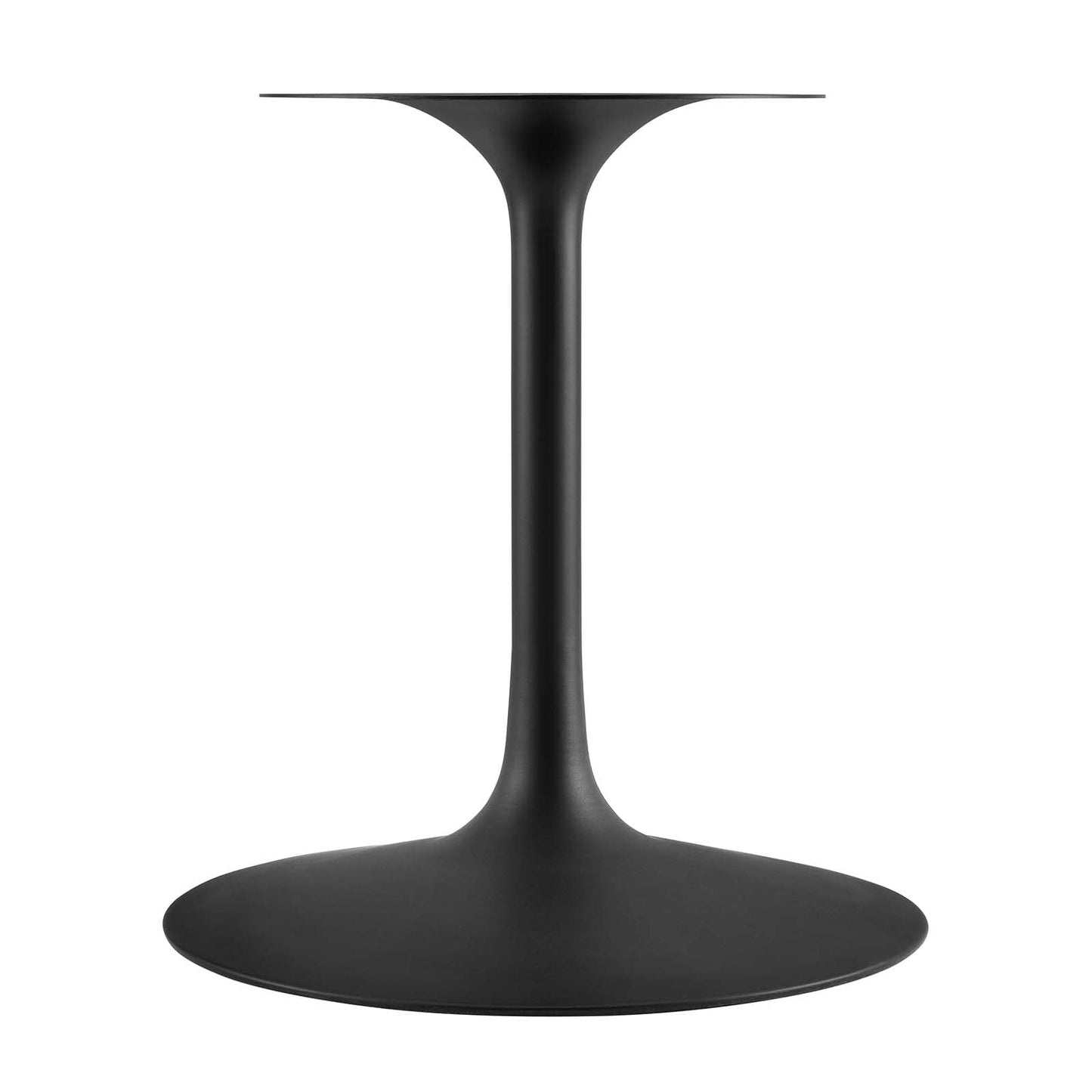 Modway Lippa 60" Oval-Shaped Mid-Century Modern Dining Table with Walnut Top and Black Base