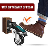 SPACECARE Workbench Casters Retractable Casters Kit 600Lbs, Retractable Casters Heavy Duty Bench Caster Wheels Workbenches Tables and Equipments, SPACECARE