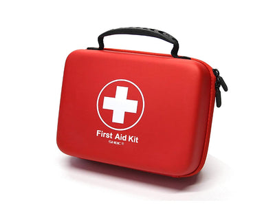 Compact First Aid Kit (228pcs) Designed for Family Emergency Care. Waterproof EVA Case and Bag is Ideal for The Car, Home, Boat, School, Camping,