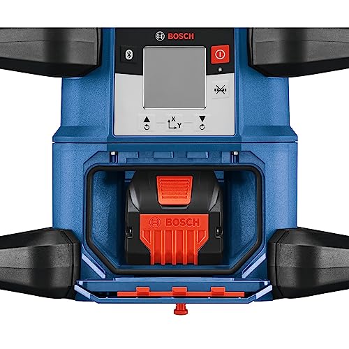 BOSCH REVOLVE4000 GRL4000-80CHVK 18V Exterior 4000ft Range Horizontal/Vertical Self-Leveling Cordless Rotary Laser Kit w/ Bluetooth Connectivity, - WoodArtSupply