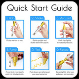 Funcils 5 Acrylic Black Paint Pen - Fine Tip, Thin Point & Jumbo Pens (1mm, 3mm, 6mm, 10mm, 15mm) - Black Paint Marker for Plastic, Canvas, Wood, Funcils