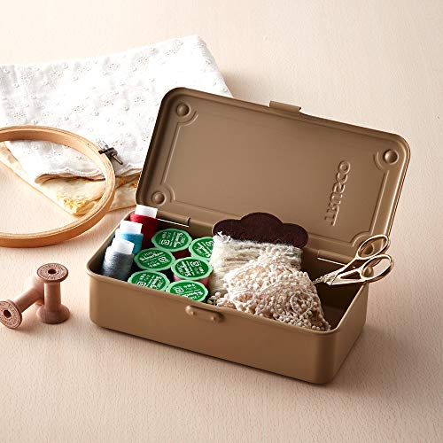 TRUSCO T-190LS Trunk Tool Box, 8.0 x 4.3 x 2.2 inches (203 x 109 x 57 mm), Light Sand Trusco