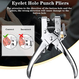 3/16 Inch Grommet Tool Kit Grommet Eyelet Plier Set Eyelet Hole Punch Pliers Grommet Hand Press Pliers with 200 Pieces of Grommets Eyelets for Shoes Honoson