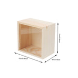 Anneome Box Storage Wooden Box Decorative Treasure Chest Gift Packing Piggy Bank for Adults Tray Decorations Adult Piggy Bank Clear Lid Wood Jewelry Anneome